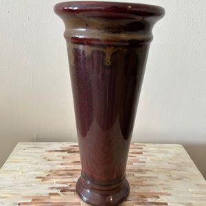 Brown ceramic vase